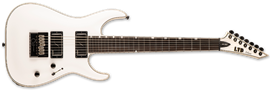 LTD MH-1007 Evertune Snow White 7-String Electric Guitar  